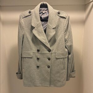 GAP Women's Light Gray Pea Coat size XL